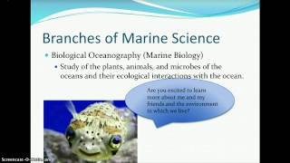 Unit 1 Introduction to Marine Science Lectures 1 amp 2 [upl. by Cesya]