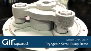 Cryogenic Scroll Pump Demo [upl. by Heringer454]