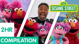 Sesame Street Best of Elmo and Abby  2 Hour Compilation [upl. by Kwasi]