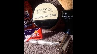 Proraso Wood and Spice  Gillette Slim Adjustable [upl. by Leeke]