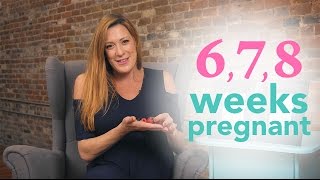 6 7 amp 8 Weeks Pregnant Ovia Pregnancy [upl. by Chev]