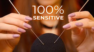 ASMR Closeup Triggers at 100 Sensitivity No Talking [upl. by Ymereg479]