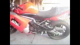 taking apart a Kawasaki Ninja 650R [upl. by Ahsirk151]