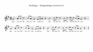 Beginner Solfege  Lesson 1 [upl. by Cung]