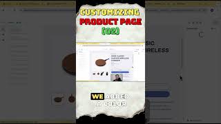 Shopify Tutorial For Beginners  ✅Customizing Product Page 02 [upl. by Htial734]