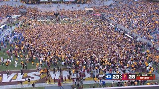 Arizona State fans storm the field too early as referees rule BYU gets one final play  ESPN CFB [upl. by Siednarb]