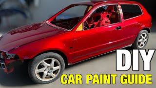 STEP by STEP Guide to Paint Your Car By Yourself [upl. by Narruc]