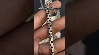 925 silver Hollow chain Design silverchain SHAGUNJEWELLERSMUMBAI [upl. by Naam]