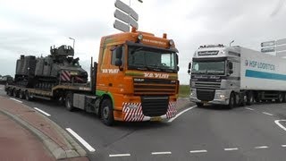 Trucks only military transport railroad crossing Hoek van Holland NL 20 SEP 2013 part 2 of 10 [upl. by Corson]