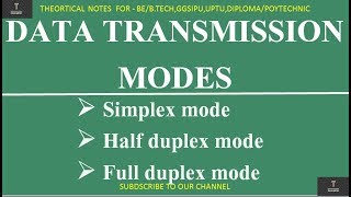 DATA Transmission Modes Explained Hindi [upl. by Floro]