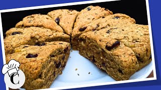 Healthy Cranberry Walnut Scones An Easy Healthy Recipe [upl. by Pelaga78]