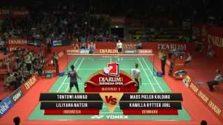 Tontowi A Liliyana Natsir INDONESIA VS Mads P Kamilla R DENMARK Djarum Indonesia Open 2013 [upl. by Isleen]