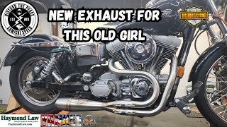 Sawicki Speed Exhaust install on a 99 Dyna [upl. by Johns966]