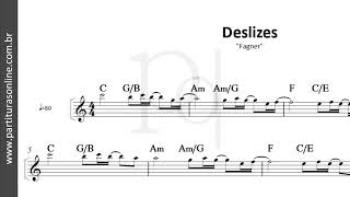 Deslizes â™Ş Fagner  Partitura [upl. by Kong]