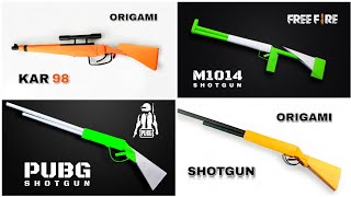 04 Types Powerful Paper PubG Guns  KAR98  M1014  S686  S1897 [upl. by Yanffit]