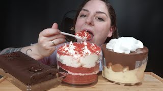 ASMR Profiteroles  Red Velvet  Serano Cake  Lidl Mukbang [upl. by Anbul]