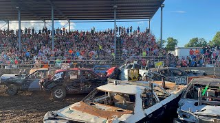 Green County Fair Demo Derby 2022 Full Size Cars [upl. by Rayburn]