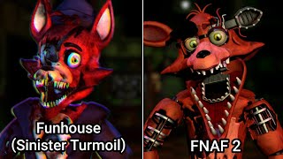 Sinister Turmoil Funhouse Animatronics Vs FNAF 2 [upl. by Rance]