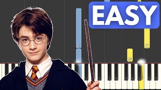 Harry Potter  Hedwigs Theme  Piano Tutorial Easy Version [upl. by Junna]