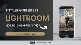 How to install DNG presets in Lightroom mobile on apple devices on OS versions older than iOS16 [upl. by Shuler667]