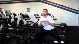 Treadmill Side Shuffle w Squat [upl. by Yroj]