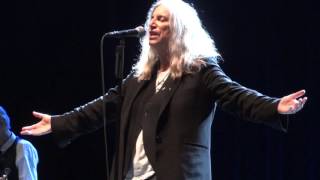 Patti SmithLand HorsesGloriaLive  Olympia21102015 [upl. by Eanal]