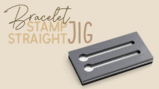 How To Metal Stamp With A Stamp Straight Jig Easy Bracelet Making Tutorial [upl. by Eissed]