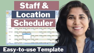 Weekly Staff Scheduling planner with shifts amp location assignments  Printable template [upl. by Esened]