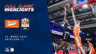 RASTA Vechta vs ratiopharm ulm  Full Game Highlights  Spieltag 24 Saison 2324 [upl. by Nymsaj]