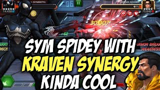 Symbiote Spiderman Gets A Cool Synergy With Kraven  Marvel Contest Of Champions [upl. by Anuaik]