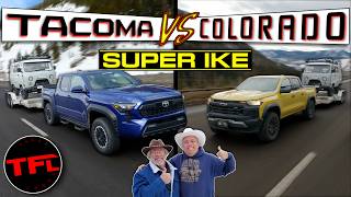 2024 Toyota Tacoma vs Chevy Colorado FULLY LOADED Both Take on the Worlds Toughest Towing Test [upl. by Klinges]