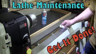 Gotta Do It 😝 Wood Lathe Maintenance  Wood Turning [upl. by Toms]