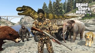 HUNTING RARE amp EXOTIC ANIMALS GTA 5 Mods [upl. by Eenalem]