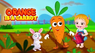 Orange is a Carrot  The Best Nursery Rhymes and Songs for Kids [upl. by Arikat]