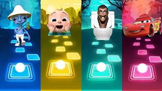 Smurf cat  Cocomelon  skibidi toilet  Mc queen  tiles hop games [upl. by Ettelra983]