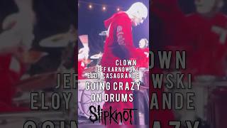 Eloy Casagrande amp Jeff Karnowski Drum Solo with Clown at Debut Show slipknot [upl. by Inalem]