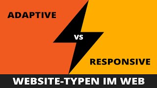 Adaptive Responsive  WebsiteTypen im Web GER TutCubeDE [upl. by Nnuahs]