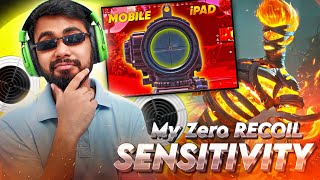 MY ZERO RECOIL GYRO SENSITIVITY SETTING  SENSY GUIDE FOR BGMIPUBGM 🔥 [upl. by Kcira914]