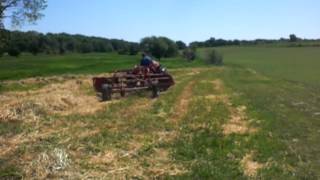 AllisChalmers D14 amp Model 78G Hay Rake [upl. by Aisayt293]