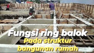 Fungsi ring balok pada struktur bangunan rumah [upl. by Richmound793]