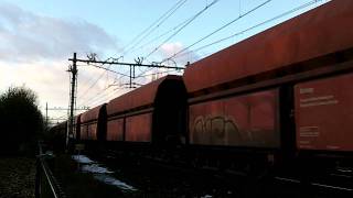 The last Iron Ore Train RailionDB Schenker Rail MaasvlakteVenloDillingenGermany [upl. by Elleira]