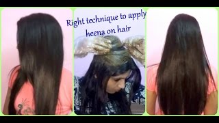 Right way to apply heenamehndi to get silky smooth straight hair I DIY I Creative Diaries [upl. by Osei933]