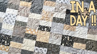 Parlour Elegance  Layer Cake Quilt Pattern  In A Day  Quick and Easy [upl. by Alenas]