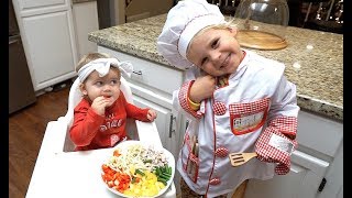 Tydus COOKS HEALTHY DINNER For His Sister [upl. by Amerigo]