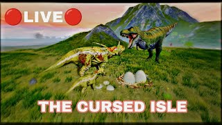 🔴LIVE🔴 THE CURSED ISLE  TRYING NEW DINOS [upl. by Farr]