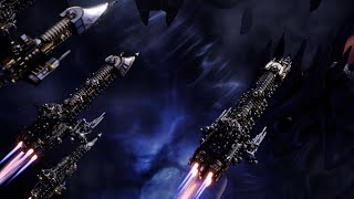 Imperial Navy vs Orks  Massive Battle  Battlefleet Gothic Armada 2 [upl. by Nickolai]