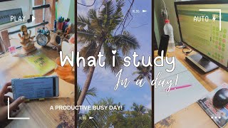 What I study in a day 📌 A product busy day [upl. by Lyret]