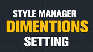 Dimensions in Auto CAD Complete Setting amp Command explanation [upl. by Gnot]