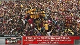 QRT Prusisyon ng Itim na Nazareno patuloy ang pagusad pabalik ng Quiapo Church [upl. by Ahrat]