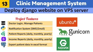 How To deploy Django with Postgres Nginx and Gunicorn on UbuntuClinic management system [upl. by O'Dell775]